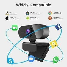 Webcam Full HD 1080P USB Web Camera For Apple Windows PC Desktop Laptop