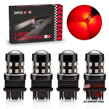 4-pack Super Bright 3157 3156 3057 4057 3157k Led Bulbs - Brilliant Red