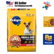 Pedigree Complete Nutrition Adult Small Dog Dry Dog Food, Grilled Steak  Veg...