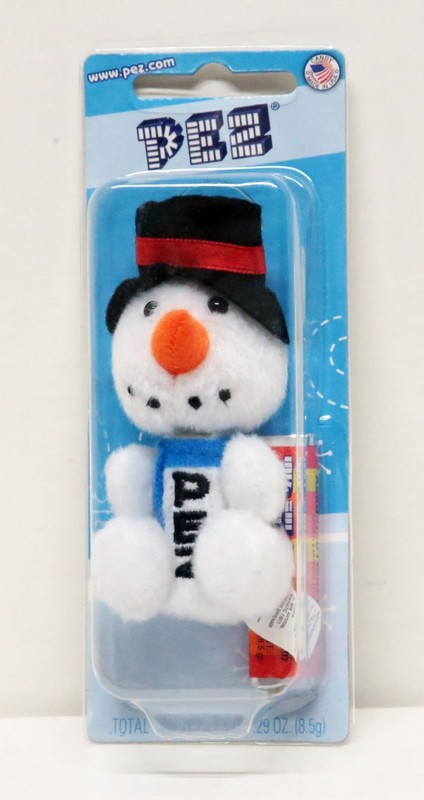PEZ  SNOWMAN KEYCHAIN DISPENSER