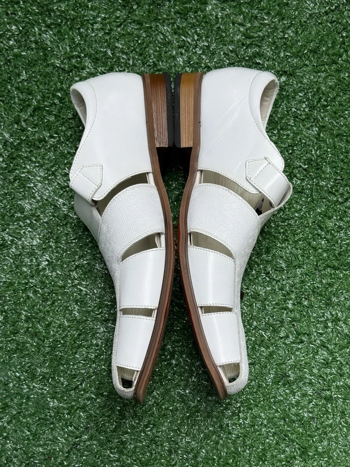 La Milano Johnny III 系列白色真皮渔民礼服凉鞋 13 — 第 4/4 张图片