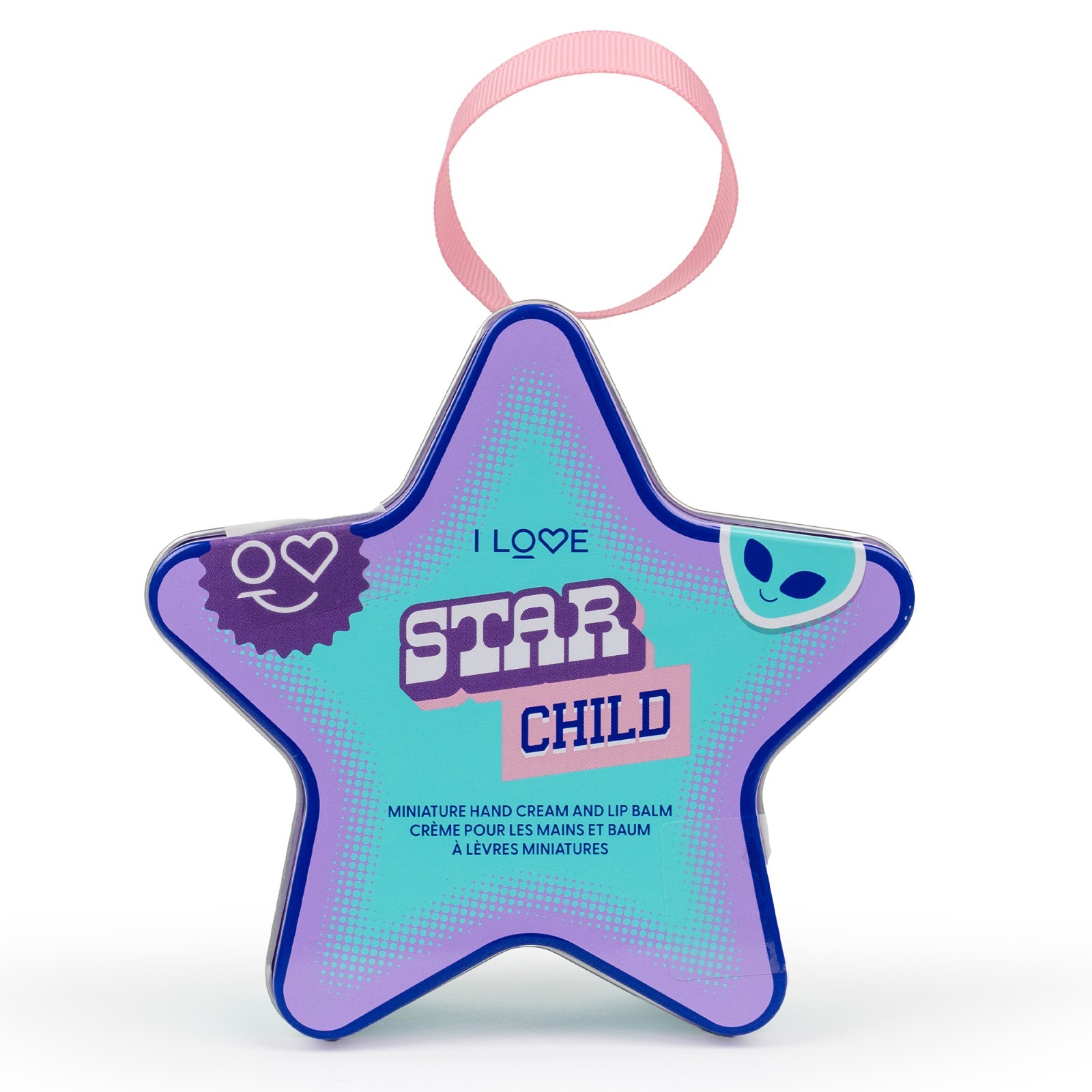I Love Cosmetics Star Child Gift Set Lip Balm 10ml & Hand Cream 30ml Tin