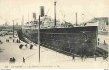Old postcard - 76 - Le Havre - Le Provence in dry dock - Animated - Ba