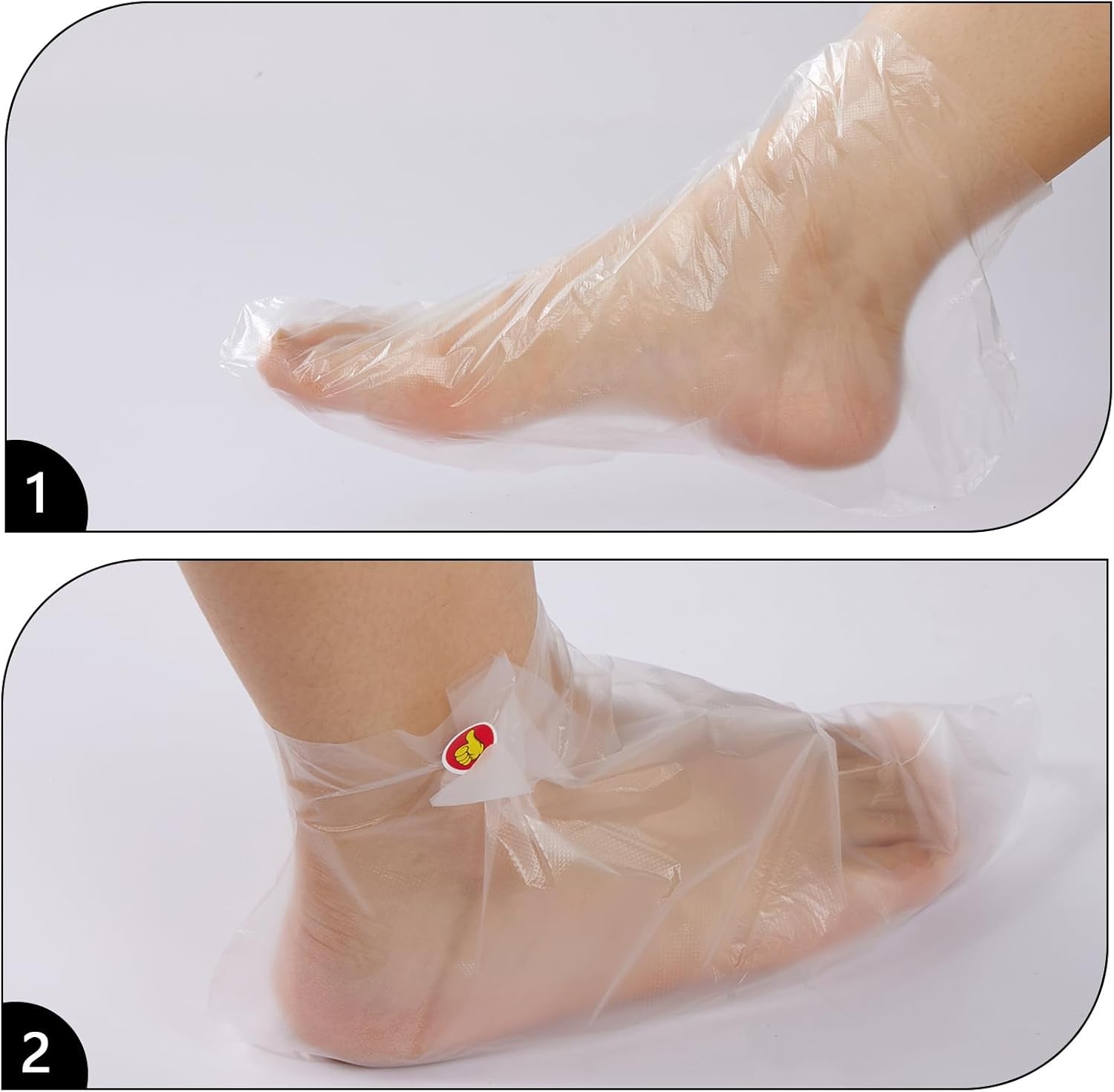 Plastic Foot Covers for Feet, Used Moisturizing Disposable Medium 
