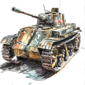 Military World War Tank Vehicle Self Adhesive Sticker