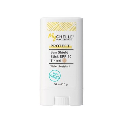 MyCHELLE SPF 50 Tinted Mineral Sunscreen Stick Reef Safe Waterproof Glow
