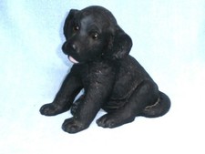 1995 Art Line Inc. Black Lab/Labrador Puppy Dog Figure Resin, Model 4137