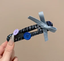 Winter and autumn style bow-shaped duckbill hair clips with a sophisticated touc