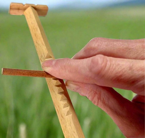 Hooey Stick - Gee Haw Whimmy Diddle - Truth Stick with String | Amish - Picture 2 of 5