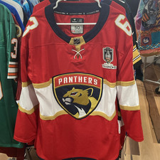 Fanatics Florida Panthers Brad Marchand 63 Stanley Cup Champs Jersey 50 Red