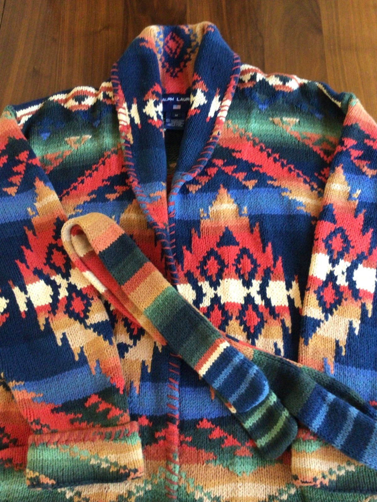 Vintage 1990s Ralph Lauren Sweater Rare Capsule Collection Southwestern Knit