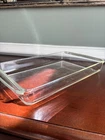 Vintage PYREX Corning 233 Clear Glass Baking Casserole Dish 13.8 X 8.75 X 1.75