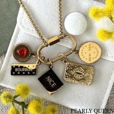 Gold Biscuit Charm Necklace Food Jewellery Box Chain Gift for Her UK