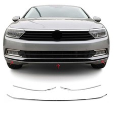 Kühlergrill Leisten Grillleisten für VW Passat 3G B8 Variant 2014-2019 Chrom 3x