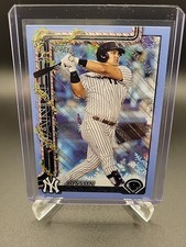 2025 Topps Holiday Light Blue Glitter Jasson Dominguez New York Yankees #H10