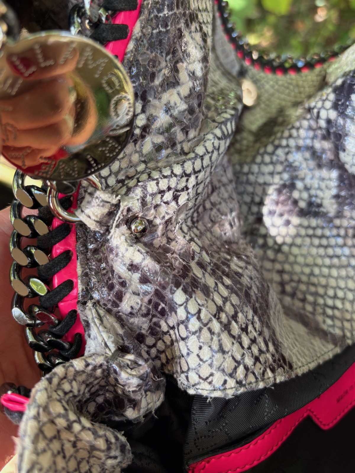 Falabella STELLA McCARTNEY Python Pattern 1 Chain… - image 12