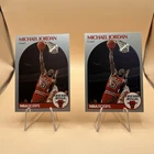Michael Jordan Chicago Bulls NBA Hoops 2 Card Lot Vintage Basketball