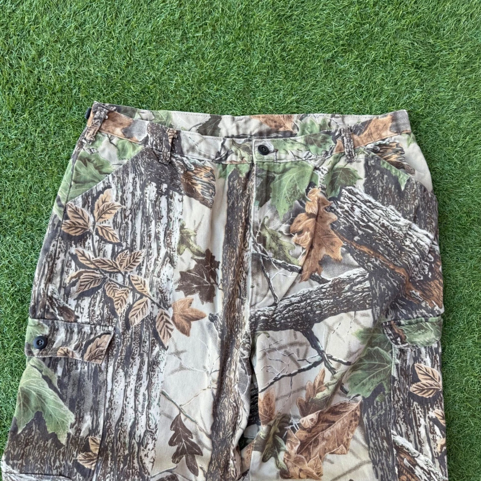 Pantalones de Carga Camuflados Paredes Exterior De Colección Para Hombres Talla XL Rama de Árbol Caza Utilidad EE. UU. Foto 2 de 4