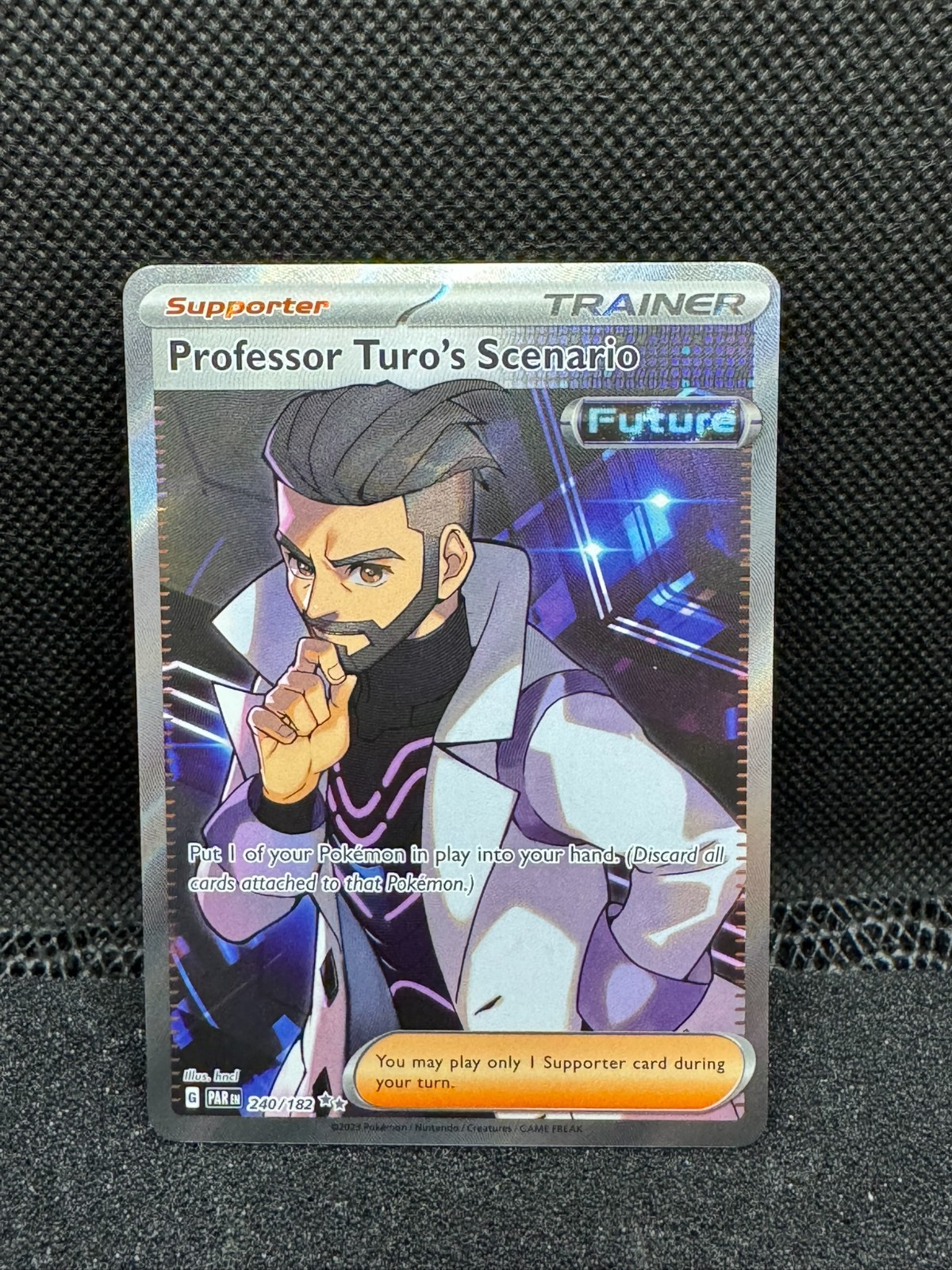 Professor Turo’s Scenario 257/182 Full Art Paradox Rift Pokemon TCG NM