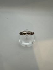 VTG Sterling Silver .925 Made in Mexico BEAD  BRAID-ring size 9.75, grams - 5.7