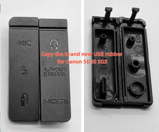 Copy NEW For Canon 5D III 5D3 USB Rubber HDMI MIC Cap Interface Lid Door Part