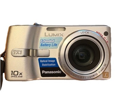 Panasonic LUMIX DMC-TZ1 5.0MP Digital Camera Lens Cap Wrist Strap