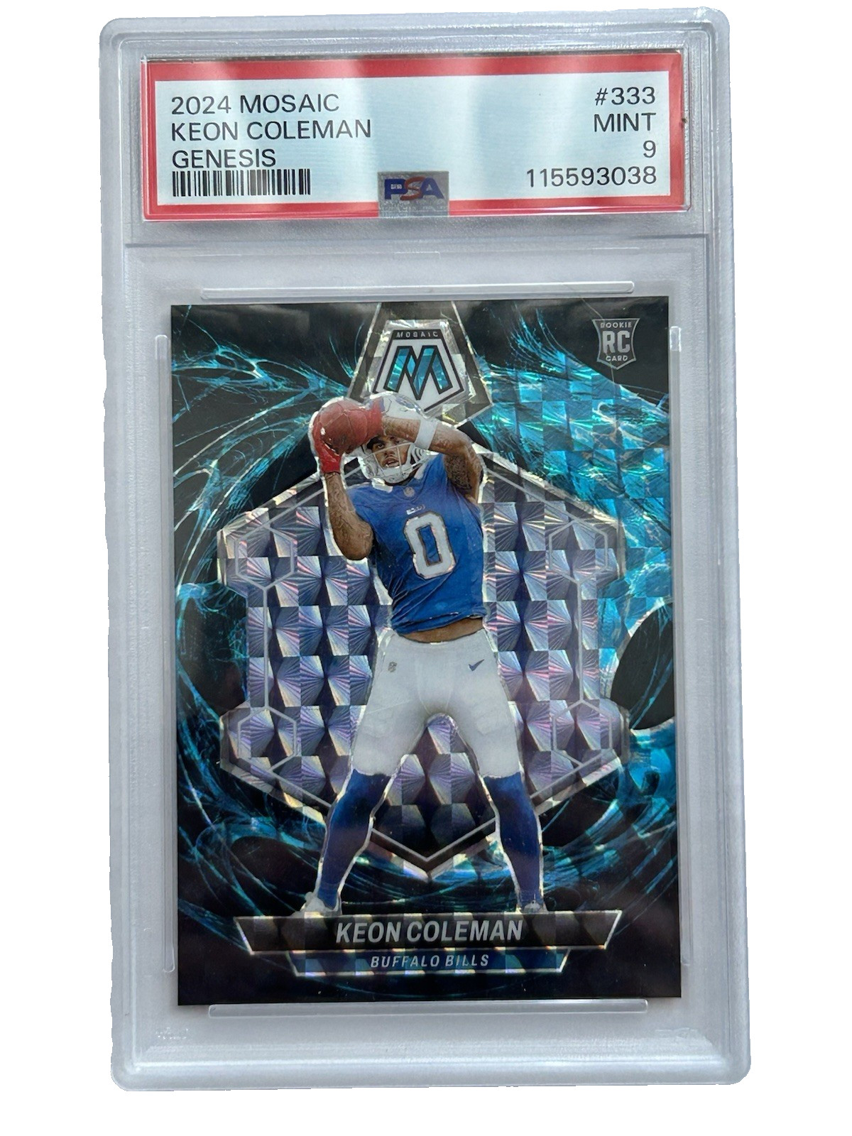 2024 Panini Mosaic - Rookies Keon Coleman #333 Mosaic Genesis Case Hit