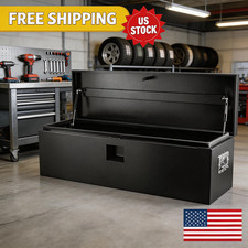 Heavy Duty Truck Bed 48 Inch Weathersealed Steel Truck Tool Box Black Toolbox Heavy Duty Truck Bed 48 Inch Weathersealed Steel Truck Tool Box Black Toolbox