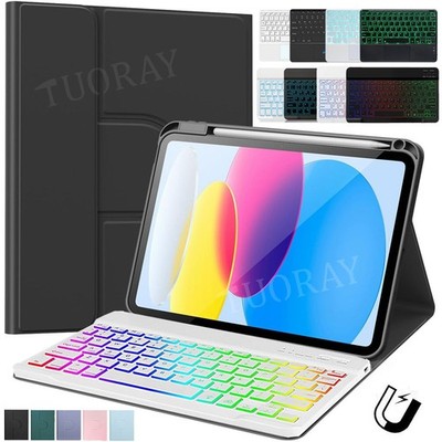 Für iPad A16 11. Gen 11'' Air 11'' M3 2025 QWERTZ Tastatur mit Stifthalter Hülle