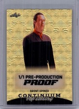 Brent Spiner Leaf Pop Century 1/1 Pre Production Proof