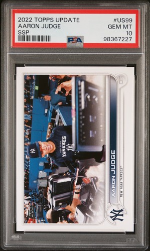 2022 TOPPS UPDATE SSP #US99 AARON JUDGE PSA 10