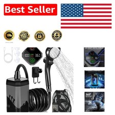 Rechargeable Outdoor Shower - 7800mAh Battery and Digital Temperature Control