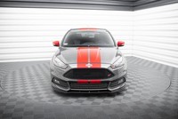 Maxton Design Frontlippe V.1 Passend FüR Ford Focus St Mk3 Fl Schwarz Hochglanz