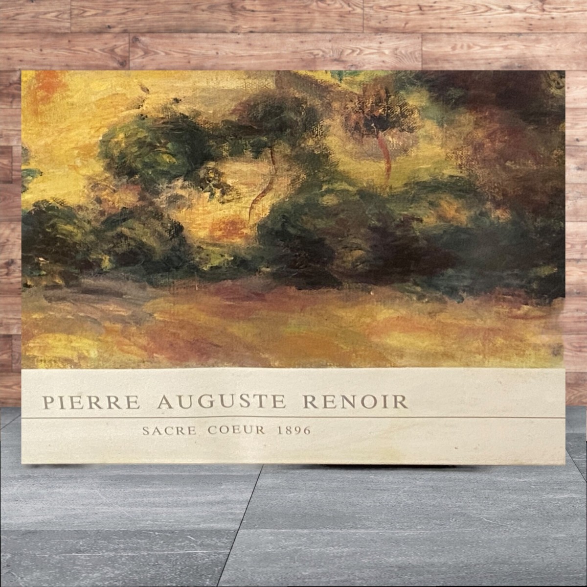 ANCIEN CADRE REPRODUCTION PIERRE AUGUSTE RENOIR LE SACRE CŒUR 1896