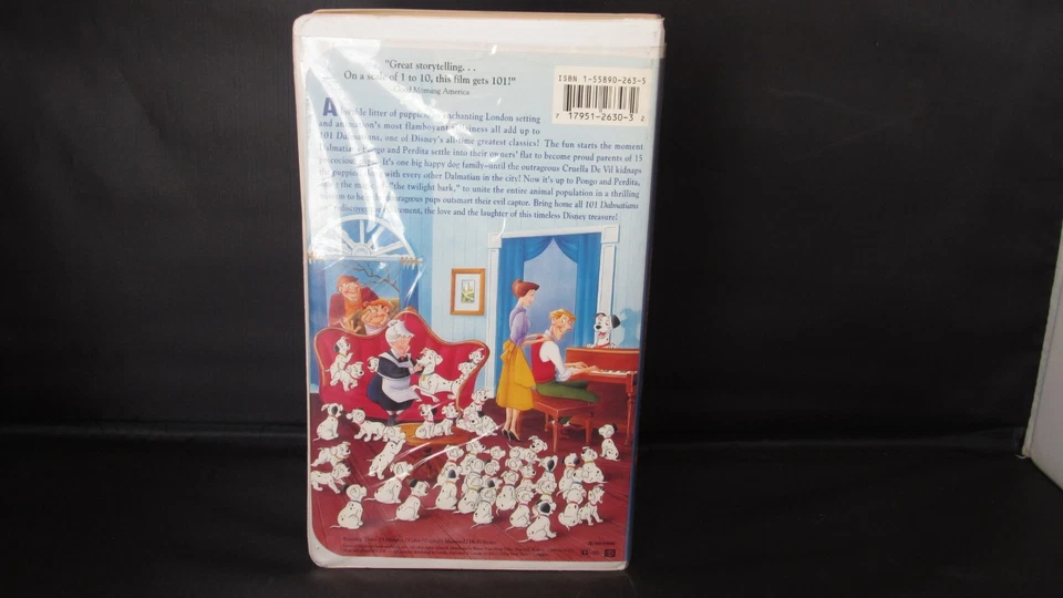 Disney 101 Dalmatians 1992 VHS Black Diamond - Image 4 of 4