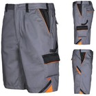 Arbeitshose Arbeitsshorts Shorts kurze Hose Sommer Bermuda Grau Herren Gr.46- 60