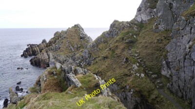 Foto 6x4 Küstenweg, Logie Kopf Cullen Die Rückseite der riesigen Stufen, die c2015