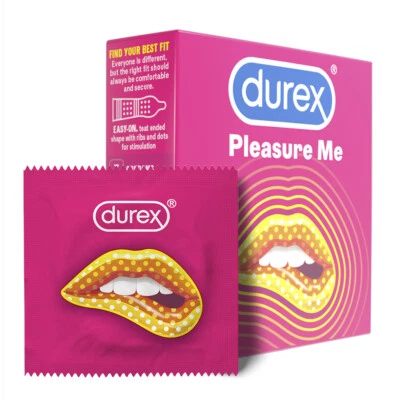 DUREX Pleasure Me Preservativi STIMOLANTI Rilievi e Nervature 12 Profilattici
