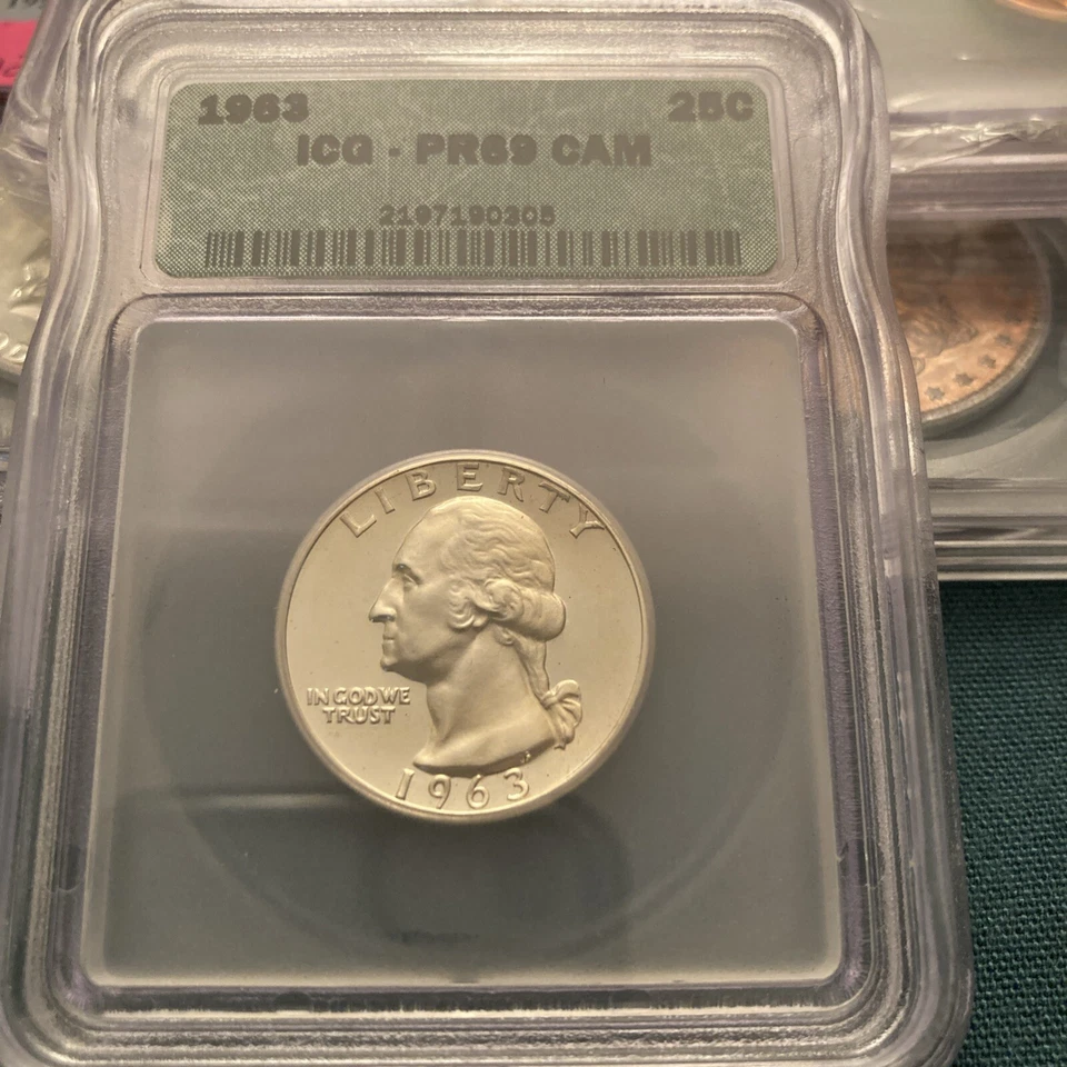 1963 Pr 69 Proof Set By ICG with 2-Cameos - Image 3 of 4