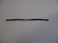 Vintage finesse  Loop End black Cord Band gold filled