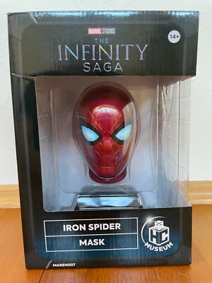 MARVEL EAGLEMOSS HC Museum IRON SPIDER MASK Metallguss Infinity Saga NEU