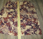 Sag Harbor Sz XL Purple Beige Fern Leaf Floral Skirt Fairy Fall VTG Faux Wrap — photo 7