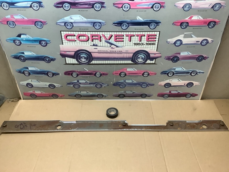 1965 1966 Ford Galaxie 500 lower dash Woodgrain Brushed Aluminum trim molding - Image 3 of 4