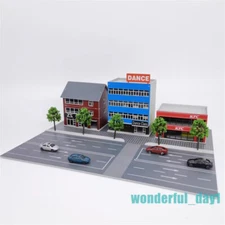 1/150 Scale City Street Building Model Store House Scene Building Model Toy