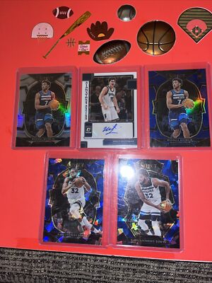 2022-23 Select Wendell Moore Jr. Concourse Silver Prizm | Karl Anthony Towns  