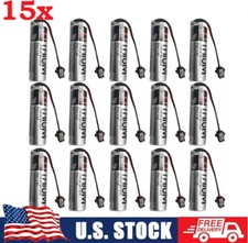 15 TOSHIBA ER6V ER6VC119B ER6VC119A 3.6V 2400mAh PLC Battery With Black Plug