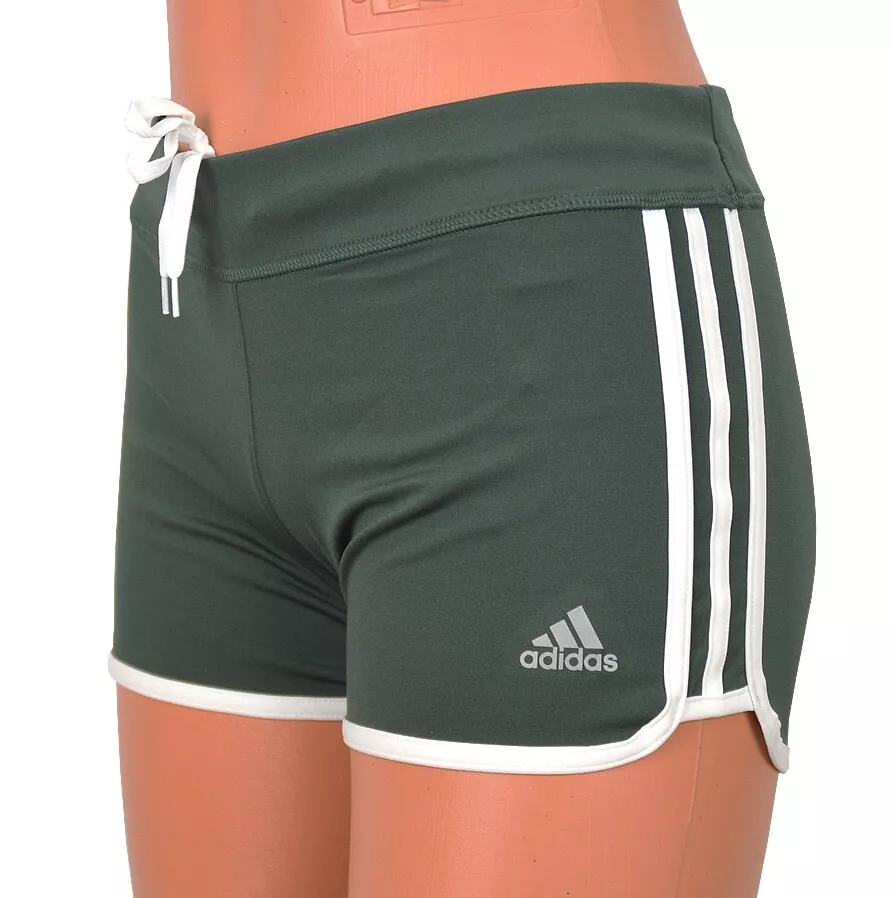 Adidas M10 Women&#039;s Running Trousers Hot Pants Sports Training Retro Army |