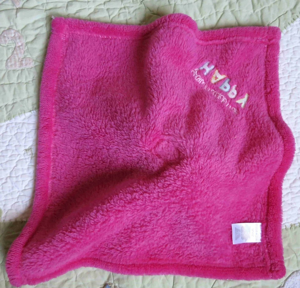 Cutie Pie You Make Me Happy Monkey Hot Pink Baby Girl Security Blanket Lovey EUC - Image 3 of 3