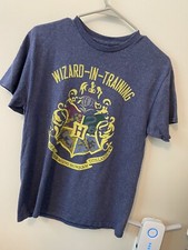 Boys Harry Potter Deathly Hallows Part 2 Wizard In Training Shirt - Size Large