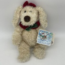 VTG ANIMAL ALLEY Commonwealth DARLA  DARBY Plush Christmas Holiday Dog 2000 9"